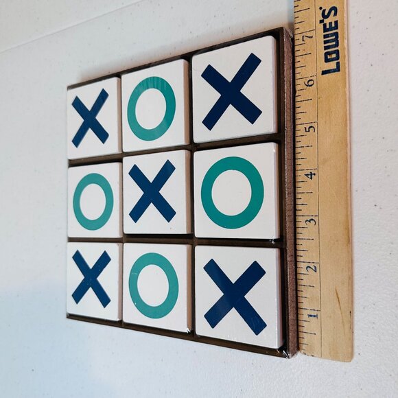 SEALED Tic Tac Toe Game Set Fun Family Activity Blue & Green Colors - Picture 4 of 7